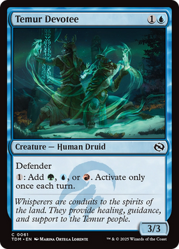 Temur Devotee (TDM-061) - Tarkir: Dragonstorm Foil