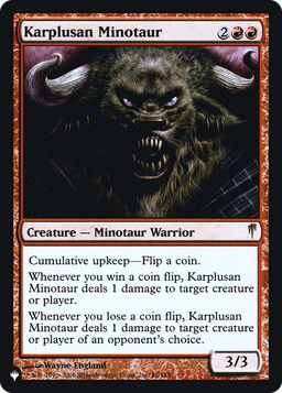 Karplusan Minotaur (LIST-086) - The List Foil