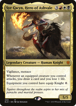 Syr Gwyn, Hero of Ashvale (ELD-330) - Throne of Eldraine Foil