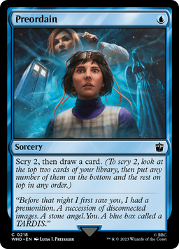 Preordain (WHO-218) - Doctor Who Foil