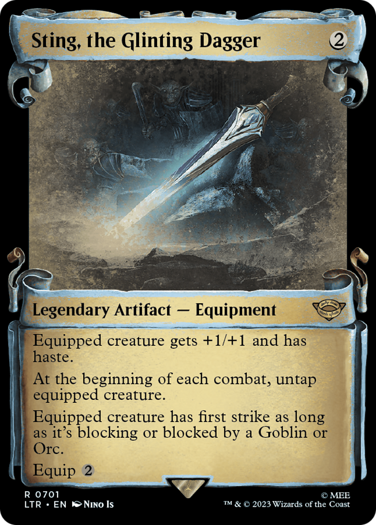 Sting, the Glinting Dagger (Showcase Scrolls) (LTR-701) - The Lord of the Rings: Tales of Middle-earth: (Showcase)