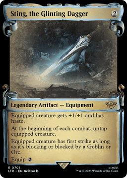 Sting, the Glinting Dagger (Showcase Scrolls) (LTR-701) - The Lord of the Rings: Tales of Middle-earth: (Showcase)