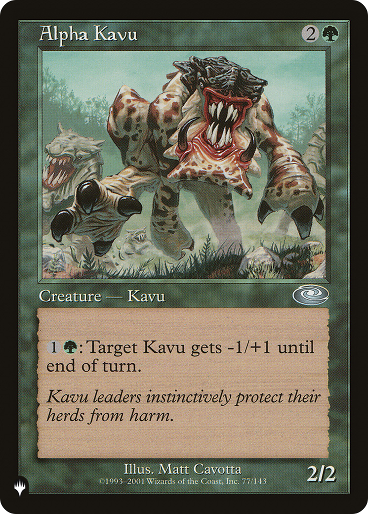 Alpha Kavu (LIST-77/143) - The List