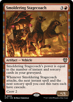 Smoldering Stagecoach (OTC-030) - Outlaws of Thunder Junction Commander
