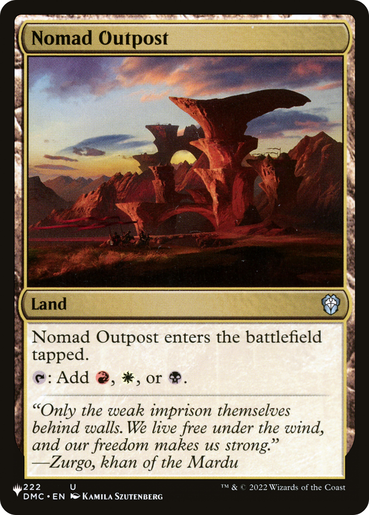 Nomad Outpost (LIST-DMC-222) - The List