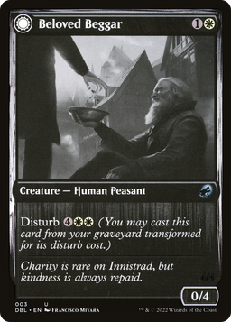 Beloved Beggar (DBL-003) - Innistrad: Double Feature: (Double Faced Transform) Foil