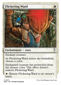 Flickering Ward (White Border) (MB2-011) - Mystery Booster 2