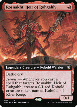Rosnakht, Heir of Rohgahh (Extended Art) (DMC-075) - Dominaria United Commander: (Extended Art)