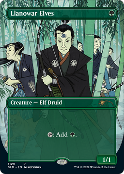 Llanowar Elves (SLD-1129) - Secret Lair Drop (Borderless)