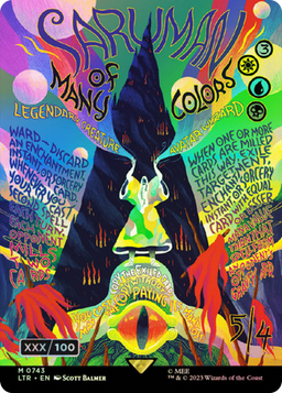 Saruman of Many Colors (Borderless Poster) (Serial Numbered) (LTR-743) - The Lord of the Rings: Tales of Middle-earth Foil