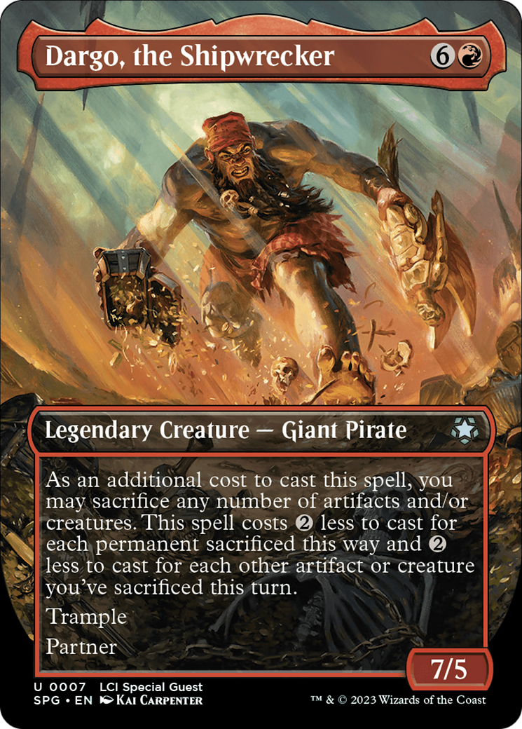 Dargo, the Shipwrecker (Borderless) (SPG-007) - Special Guests Foil