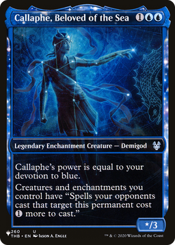Callaphe, Beloved of the Sea (Showcase) (LIST-260/254) - The List: (enchantment, Showcase)
