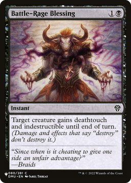 Battle-Rage Blessing (LIST-DMU-80) - The List