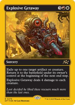 Explosive Getaway (First-Place Foil) (DFT-479) - Aetherdrift Foil