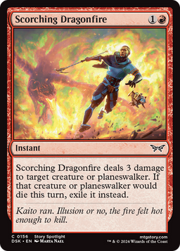 Scorching Dragonfire (DSK-156) - Duskmourn: House of Horror