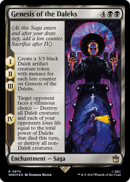 Genesis of the Daleks (Surge Foil) (WHO-674) - Doctor Who Foil