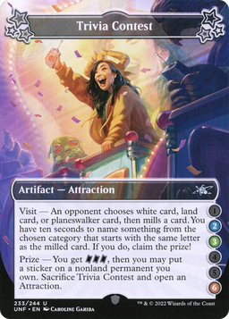 Trivia Contest (2-3-6) (UNF-233) - Unfinity Foil
