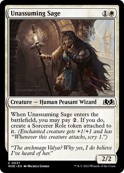 Unassuming Sage (WOE-037) - Wilds of Eldraine Foil