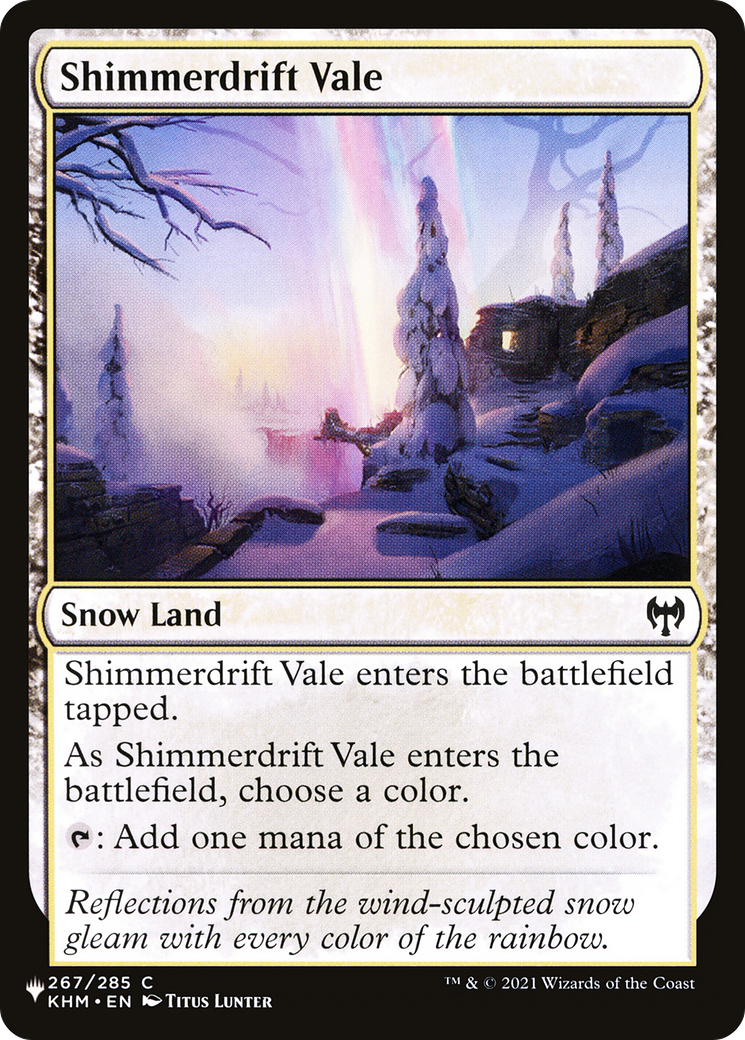 Shimmerdrift Vale (LIST-267/285) - The List: (snow)