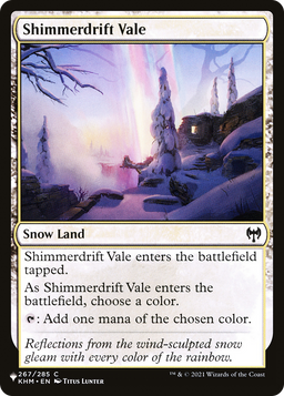 Shimmerdrift Vale (LIST-267/285) - The List: (snow)