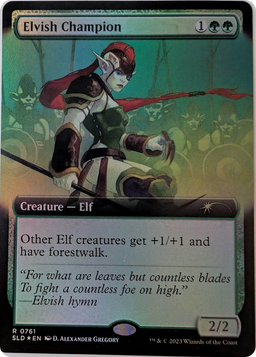 Elvish Champion (Extended Art) (SLD-761) - Secret Lair Drop: (Extended Art) Foil