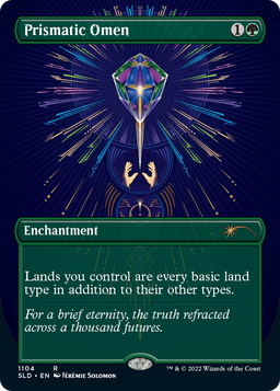 Prismatic Omen (Borderless) (SLD-1104) - Secret Lair Drop