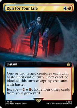 Run for Your Life (Extended Art) (Surge Foil) (WHO-1029) - Doctor Who: (Extended Art) Foil