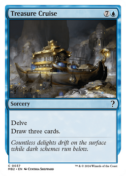 Treasure Cruise (White Border) (MB2-037) - Mystery Booster 2