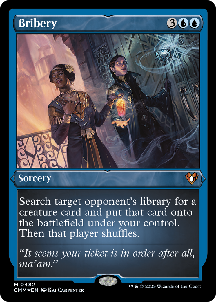 Bribery (CMM-482) - Commander Masters Etched Foil