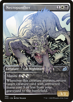 Necropanther (Showcase) (IKO-302) - Ikoria: Lair of Behemoths: (Showcase)