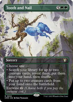 Tooth and Nail (Borderless) (CMM-652) - Commander Masters Foil