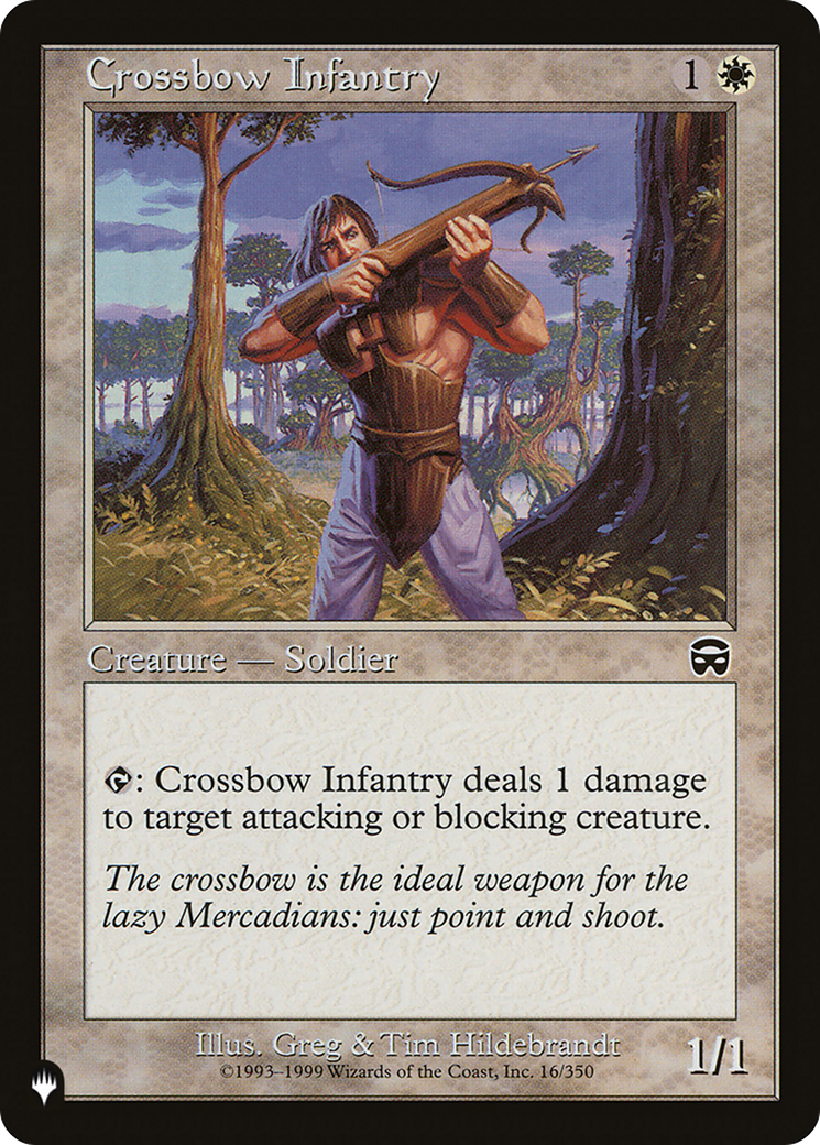 Crossbow Infantry (LIST-16/350) - The List