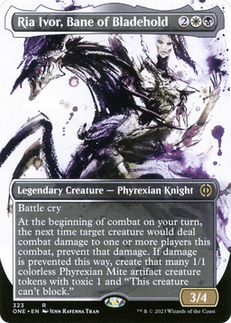 Ria Ivor, Bane of Bladehold (Showcase) (ONE-323) - Phyrexia: All Will Be One: (Showcase) (Borderless)