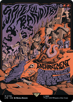 Spiteful Banditry (Borderless Poster) (LTR-738) - The Lord of the Rings: Tales of Middle-earth Foil