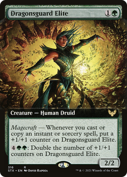 Dragonsguard Elite (Extended Art) (STX-316) - Strixhaven: School of Mages: (Extended Art)