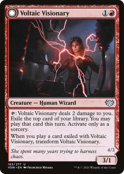 Voltaic Visionary (VOW-183) - Innistrad: Crimson Vow: (Double Faced Transform)
