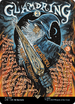 Glamdring (Borderless Poster) (LTR-747) - The Lord of the Rings: Tales of Middle-earth Foil