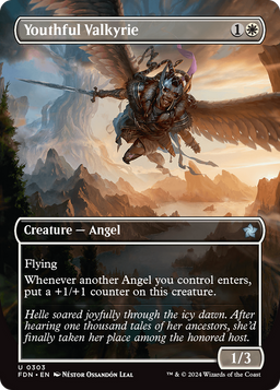 Youthful Valkyrie (Borderless) (FDN-303) - Foundations