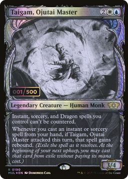Taigam, Ojutai Master (Serial Numbered) (MUL-190) - Multiverse Legends: (Showcase) Foil