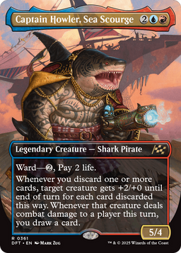 Captain Howler, Sea Scourge (Borderless) (DFT-361) - Aetherdrift