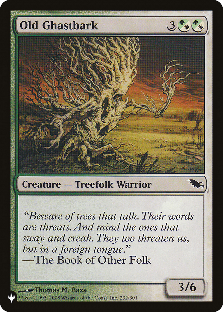 Old Ghastbark (LIST-SHM-232) - The List