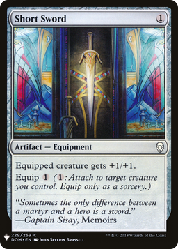 Short Sword (LIST-229) - The List
