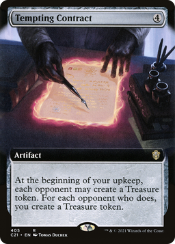 Tempting Contract (Extended Art) (C21-405) - Commander 2021: (Extended Art)