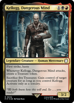 Kellogg, Dangerous Mind (Surge Foil) (PIP-634) - Fallout Foil