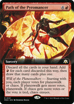 Path of the Pyromancer (Extended Art) (MOC-121) - March of the Machine Commander: (Extended Art) Foil