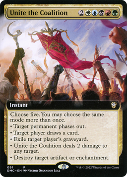 Unite the Coalition (Extended Art) (DMC-091) - Dominaria United Commander: (Extended Art)