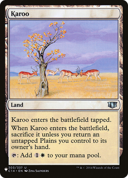 Karoo (C14) (LIST-303/337) - The List