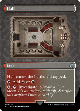 Hall (Borderless) (CLU-016) - Ravnica: Clue Edition
