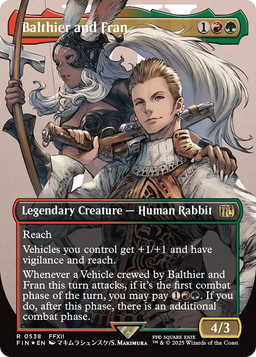 Balthier and Fran (0538) (Borderless) (Surge Foil) (FIN-538) - FINAL FANTASY Foil