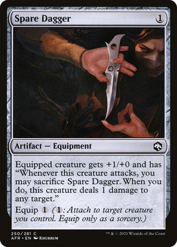 Spare Dagger (AFR-250) - Adventures in the Forgotten Realms